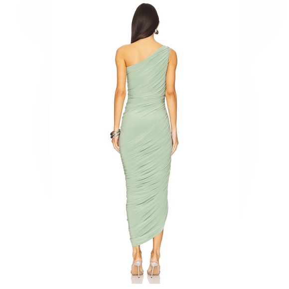 Norma Kamali One-Shoulder Mint Dress - Picture 3 of 3